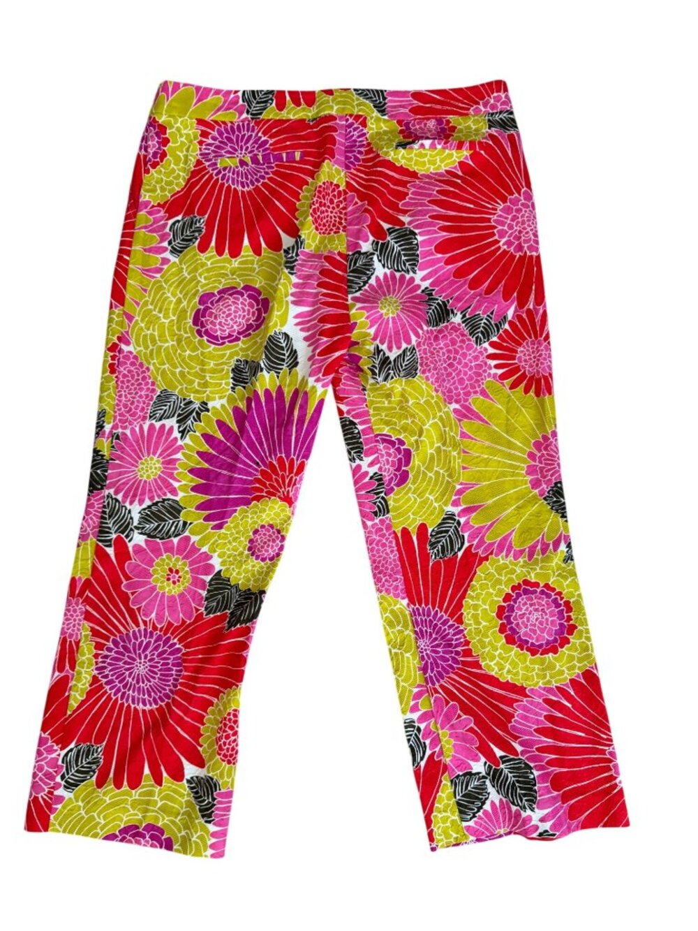 TRINA TURK Floral Crop Dress Pants Size 14 - Picture 4 of 12
